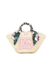 Dolce & Gabbana Shopper Bag With Interwoven Design And Logo Patch