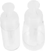 2Pcs Dry Powder Spray Dispenser Portable Empty Spray Bottle for Talcum Powder Travel Containers
