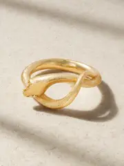 [OLE LYNGGAARD COPENHAGEN] OLE LYNGGAARD COPENHAGEN - Small Snakes 18-karat Gold Diamond Ring - 6 1/2 6 1/2 Gold