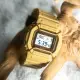 【CASIO 卡西歐】G-SHOCK 酷玩單色 金屬防撞保護器 芥末黃 經典方型 _42.8mm(DW-5600PT-5)