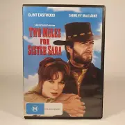 Two Mules For Sister Sara DVD Clint Eastwood Shirley Maclaine PAL Region 4 NEW