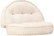 Generic Pouffe 100x20 cm Beige Fabric