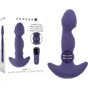 Sensual Symphony USB Rechargeable Purple Vibrator with Remote Control
