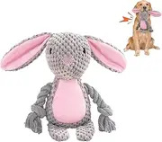Easter Dog Toys,Easter Rabbit Bunny Egg Plush Squeaky Toys,Easter Rabbit Plush Squeaky Chew Toys for Small Dogs