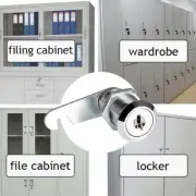 2Keys Cam Lock Door Security Cam Lock Cabinet Drawer Cupboard Locker