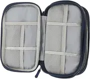 Electronic Travel Organizer Bag Double Compact Storage Pouch for Digital Accessories Cables and Chargers for Business Trips Vacations and Daily Use