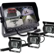 Elinz 9" DVR Monitor 4CH Realtime with 3 Cameras Package