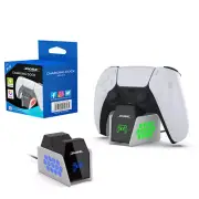 Wireless Controller Charger Dock with RGB Light USB Stand Dock for PS5/P5 Elite