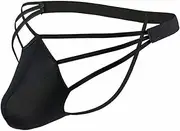 [Generic] Mens Sexy Ice Silk Thong Hollow Out G-Strings Comfortable Breathable Underwear