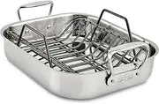 All-Clad Stainless Steel Small 14 x 11 Inch Roaster with Rack