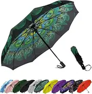 [SIEPASA] Windproof Waterproof Lightweight Umbrellas, Compact Travel Auto Open Close Umbrellas for Women & Men