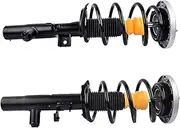 AP03 2PCS Front L+R Shock Absorber Struts Assembly W/EDC Compatible With X3 F25 X4 F26 37116797025 37116797026 2011-2018