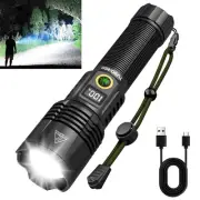 Rechargeable Flashlights High lumens, Super Bright LED Tactical Flashlight, Z...
