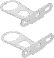 WESIEVYA 2pcs Bicycle Basket Support Bracket Front Fork Holder Bike Light Mount for Easy Installation Compatible with All Bicycle Portable Lightweight Design