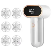 KONKA Fabric Shaver Hair Lint Remover Rechargeable Hair Remover LED Digital Display Shaver with 3 Speeds and 6 Leaf Blad