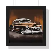 Lowrider Art Chevrolet Fleetline Fleetmaster Deluxe Low Rider Framed Poster