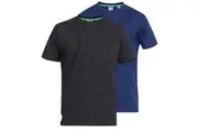 Duke Mens D555 Fenton Kingsize T-Shirt (Pack Of 2) (Black/Navy) - UTDC209