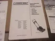 Troy-Bilt Mulching Mowers Owner/Operator Manual Models 34020 34022 34021 34023