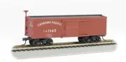 Bachmann 34' Wood Old-Time Boxcar CP 147345 Boxcar Red - HO Scale