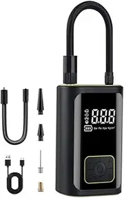 Car Pump Cordl Pump Portable Tire I ator Digital Display Car Tire Air Compressor Multifunctional Bike I ation Device with Chargepal Function Green