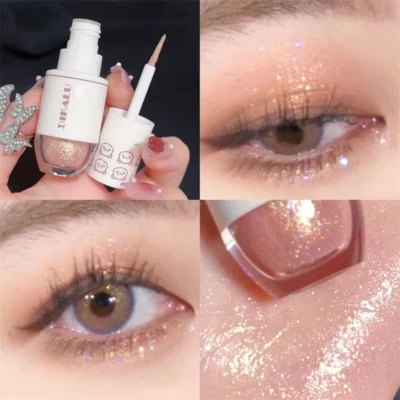 Bear Bowling Ball a Teardrop Liquid Eyeshadow Eye Makeup Lying Silkworm Pearl Su