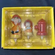 Hallmark Maxine Firefighter Cake Toppers Floyd Dog Fire Hydrant And Hose
