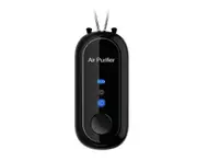 Portable Hanging Neck Air Purifier Negative Ion Freshener In Addition To Formaldehyde Smoke Remover Dust Collector - Black