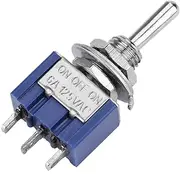 SustVita SPDT 3 Position Toggle Switch, 10Pcs Rocker Switch 3 Pin ON Off ON for Industrial Use