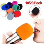 10/20 Pack Handheld Microphone Windshield Wind Shield Sponge Foam Cover Thicken