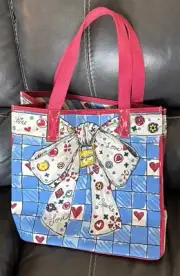 BRIGHTON "Love Sparkle" Tote – Tom Clancy Design – Colorful Hearts Orig $150 NWT