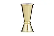 DAVIS & WADDELL FINE FOODS DOUBLE JIGGER GOLD
