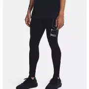 UA Under Armour Men Small Running Compression Graphic Tights pants 1374703 Black