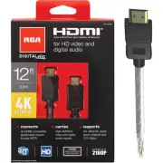 RCA 12 Ft. White 4K Ultra HD Digital Plus HDMI Cable DH12HHF RCA DH12HHF