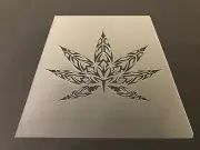 Pot Leaf #2 Stencil 10mm or 7mm Thick, Weed, Marijuana, Crafts, Airbrushing!