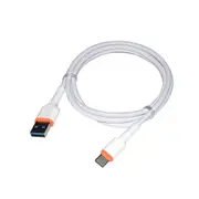 5PCS 3A Type C Fast Charging Data Cable For Xiaomi Mi9 HUAWEI P30 OPPO VIVO Tablet WHITE COLOR