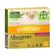 Profender All Wormer For Large Cats (5-8kg) - 2 Pack