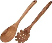 Cabilock 2Pcs Spoon Heat Resistant Long Handle Cooking Utensils for Non Stick Cookware Household Strainer Spoon Pancake Turner for Home