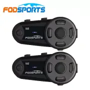 V6S Motorcycle Intercom Helmet Bluetooth 5.0 Headset CVC Noise Reduction Type-C