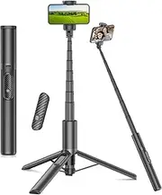 Gahenwo 170 cm Phone Tripod & Selfie Stick with Remote for Cell Phone 4"-7", Portable Smartphone Tripod Stand Lightweight Travel Tripod for Selfies Video Recording Vlog Compatible with iPhone Android