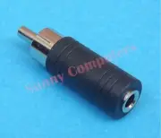 RCA Male to 3.5 mm AUX Audio Mono Female Plug Jack Adapter Converter Connector