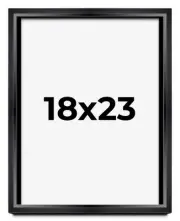 18x23 Shadow Box Frame Black | 1.25 inches Deep Real Wood Contemporary Shadowbox