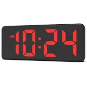LED Digital Wall Clock with Large Display for Living Room Bedroom Office Kitchen