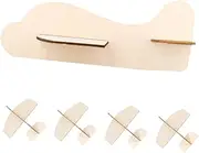 QUMIIRITY Toy Plane DIY Kit 5pcs Unfinished Wooden Airplane Crafts for Boys and Girls