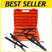 Versatile 16-Inch Snap Ring Pliers with Ergonomic Handle & Locking Mechanism