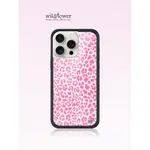 WILDFLOWER PINK MEOW WF 手機殼適用於 IPHONE 15 14 13 12 PRO MAX 硬質