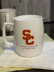 VINTAGE 1998 AMTRAK COAST STARLIGHT SERVICE & USC MUG BRAND NEW RARE!! FIGHT ON