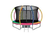 Everfit 10FT Trampoline for Kids w/ Ladder Enclosure Safety Net Rebounder