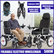 2024 Foldable lightweight Electric Wheelchair with Removable Battery AU stock
