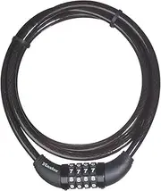 MASTER LOCK Bike Lock Cable, 1.5m Heavy-Duty Steel, Keyless Bike Lock Combination with Vinyl Coating for Scratch Protection
