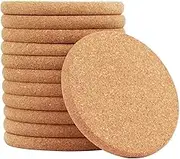Premium 20Pack Round Cork Trivets and Coasters - 100 x 100 x 5mm - Absorbent Drink Coasters, Pot Trivets, and Plant Coasters - Natural Cork Bar Coasters for Kitchen and Home